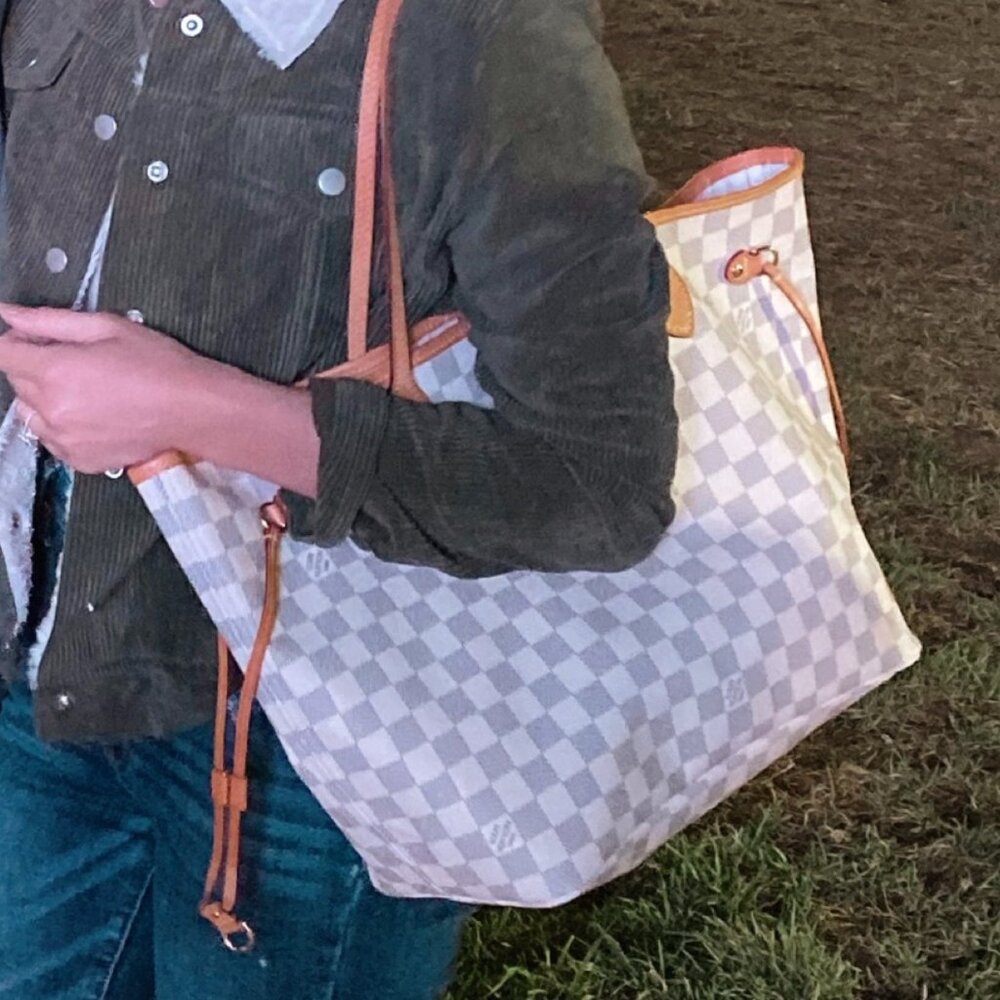 Louis Vuitton Neverfull MM Damier Azur Tote – Authentic - Picture 2 of 7
